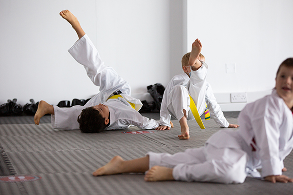 Children Expressing And Playing During Martial Arts Class