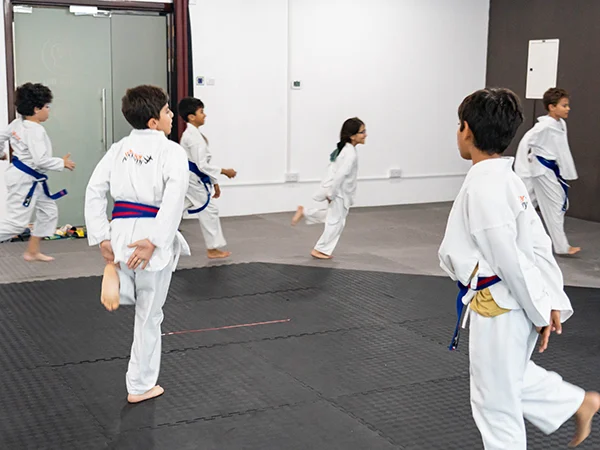 Students training and developing good habits