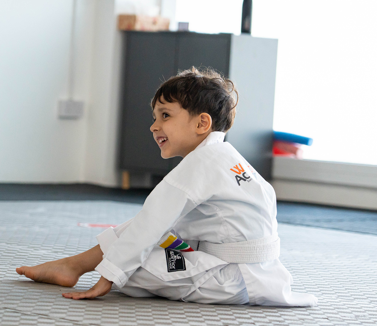 Young child having fun at Warrior Academy