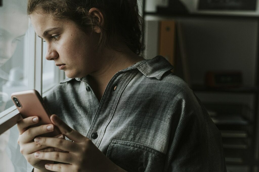Example of the negative effects of social media on children and teenagers.