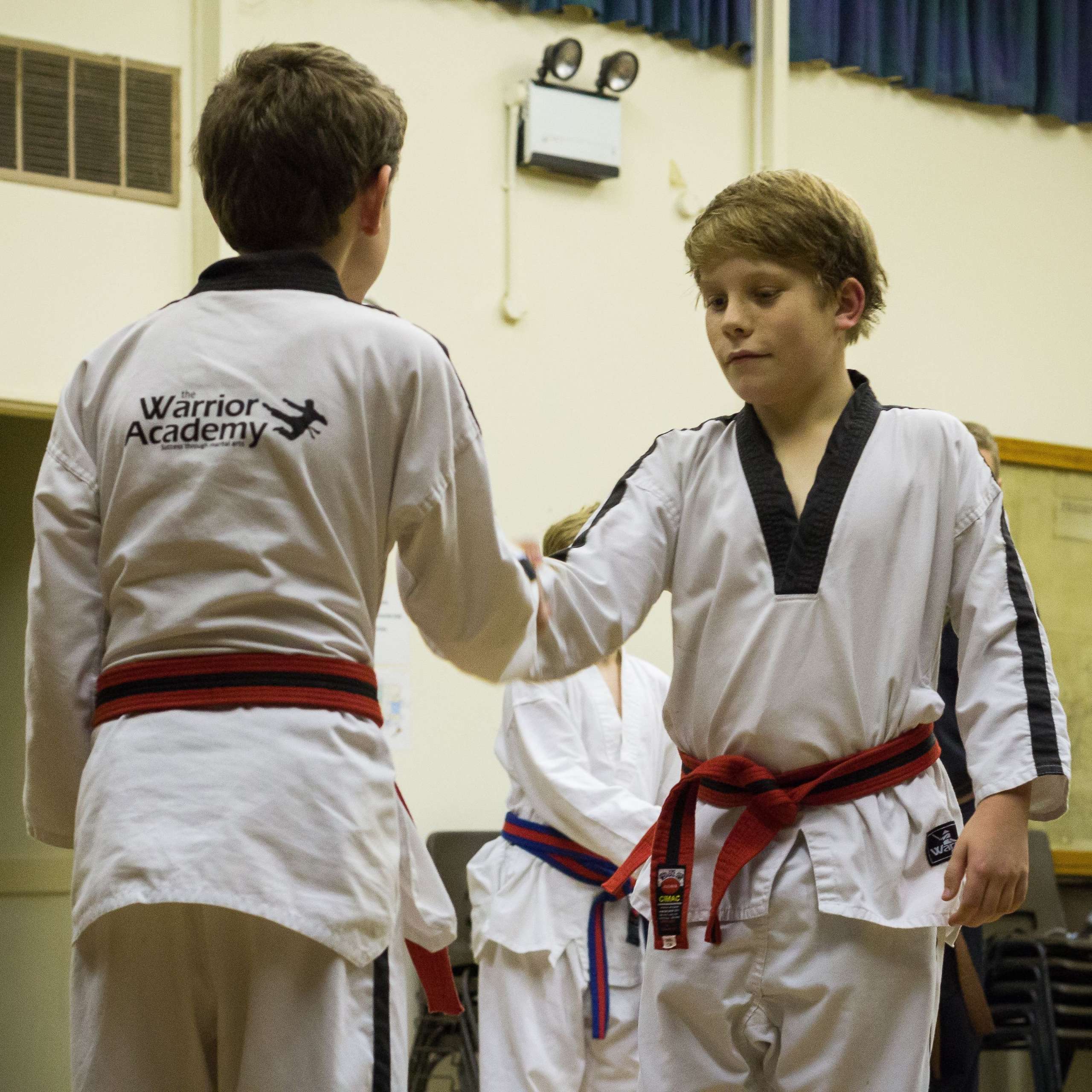 Teen martial arts competition