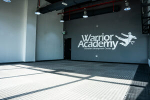 Children training taekwondo at Warrior Academy Jumeirah Islands